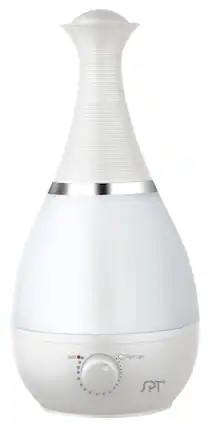 Front. SPT - Ultrasonic 0.6 Gal. Cool Mist Humidifier - White.
