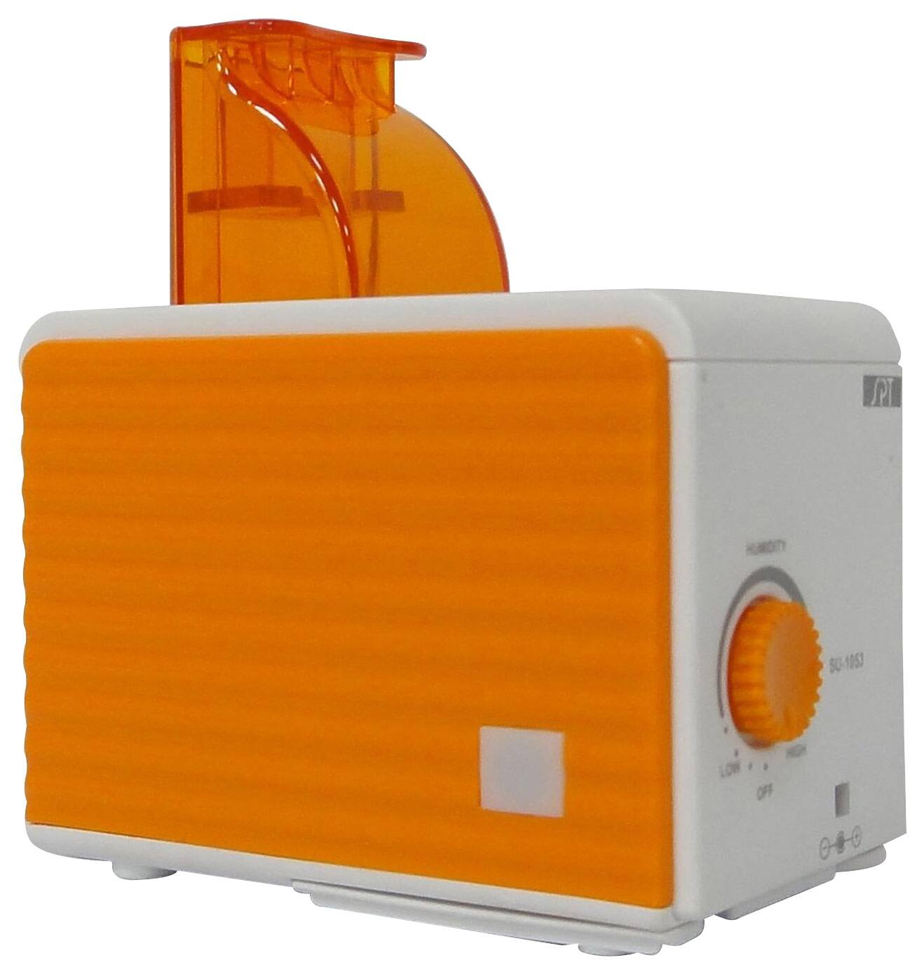 Front. SPT - Cool Mist Personal Humidifier - Orange/White.