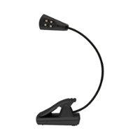 UltraBrite - 4-LED ClipAnywhere Booklight - Black - Front_Zoom