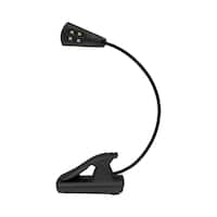 UltraBrite - 4-LED ClipAnywhere Booklight - Black - Front_Zoom