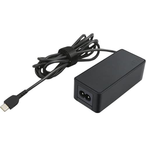 Front. Lenovo - Power Adapter for Tablet 10, ThinkPad 11, 11e Chromebook, Thinkpad 13, 13 Chromebook, ThinkPad A275, A285 and A475 - Black.
