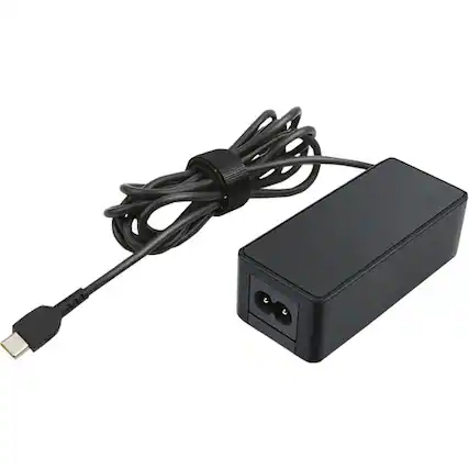 Front. Lenovo - Power Adapter for Tablet 10, ThinkPad 11, 11e Chromebook, Thinkpad 13, 13 Chromebook, ThinkPad A275, A285 and A475 - Black.