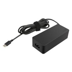 Lenovo - Power Adapter for Tablet 10, ThinkPad 11, 11e Chromebook, Thinkpad 13, 13 Chromebook, ThinkPad A275, A475 and A485 - Black - Front_Zoom