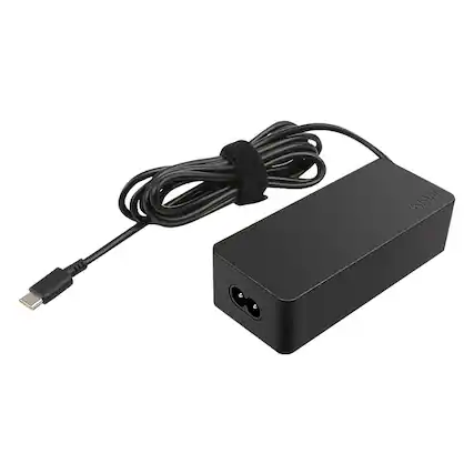 Front. Lenovo - Power Adapter for Tablet 10, ThinkPad 11, 11e Chromebook, Thinkpad 13, 13 Chromebook, ThinkPad A275, A475 and A485 - Black.