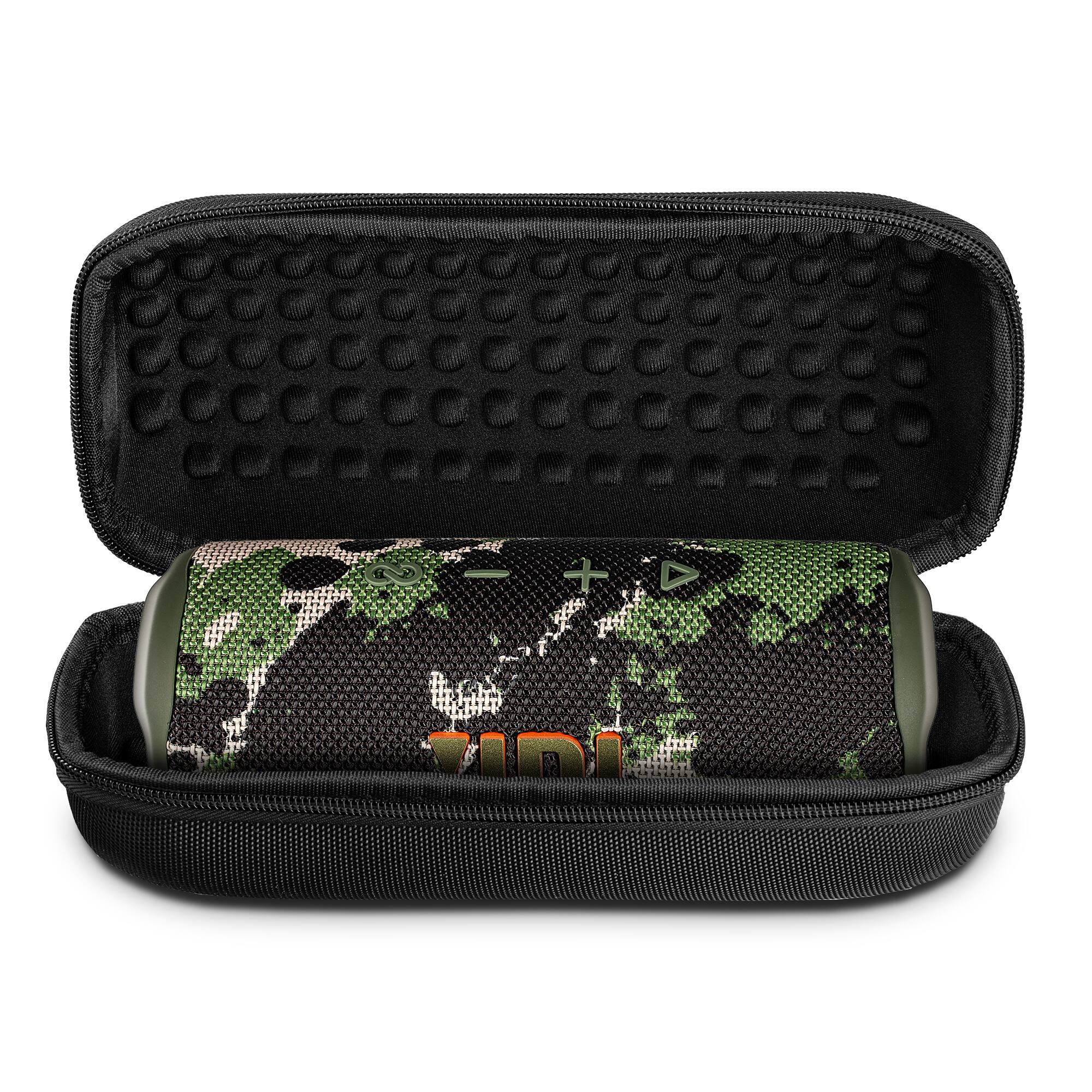 Alt View 2. JBL - JBL Flip 6 Portable Bluetooth Speaker, deep bass, IPX7 waterproof, for home with Travel Case - Squad.