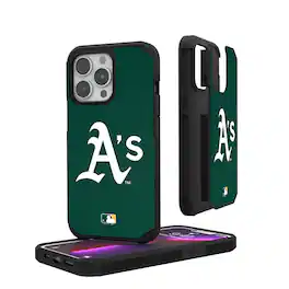 Keyscaper - MLB - Athletics iPhone Solid Design Rugged Case - 15 - Multicolor