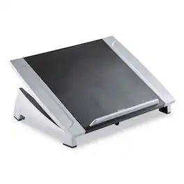 Fellowes - Office Suites 15.13 in. x 11.38 in. x 4.5 in. to 6.5 in. Supports 10 lbs. Laptop Riser - Black/Silver