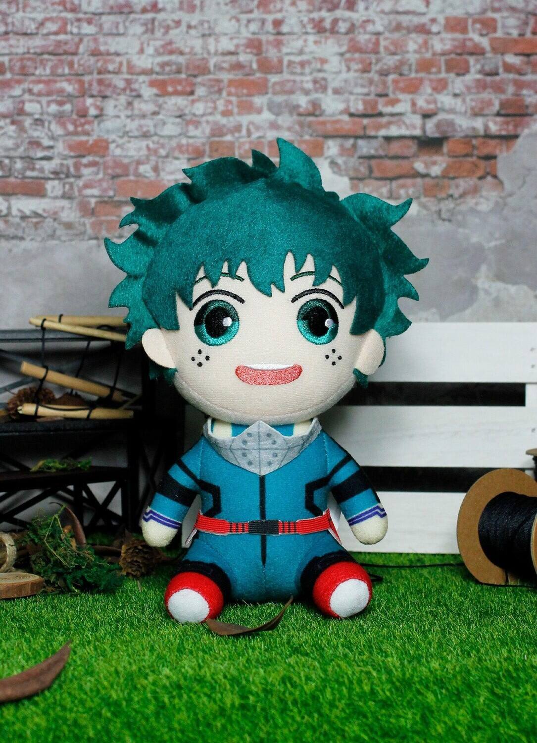Alt View 2. Great Eastern - Great Eastern - My Hero Academia S2 - 8" Sitting Plush - Izuku Midoriya "Deku" Hero Costume 2Ver - COLLECTIBLES - Multicolor.