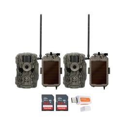 Stealth Cam - 36MP Fusion Max Cellular Trail Camera Power Bundle (2 Pack)