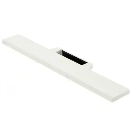 Front. WALL - Soundbar Shelf for TV Stand V3SW Model | Medium Size, Width 37.4" - Satin White.