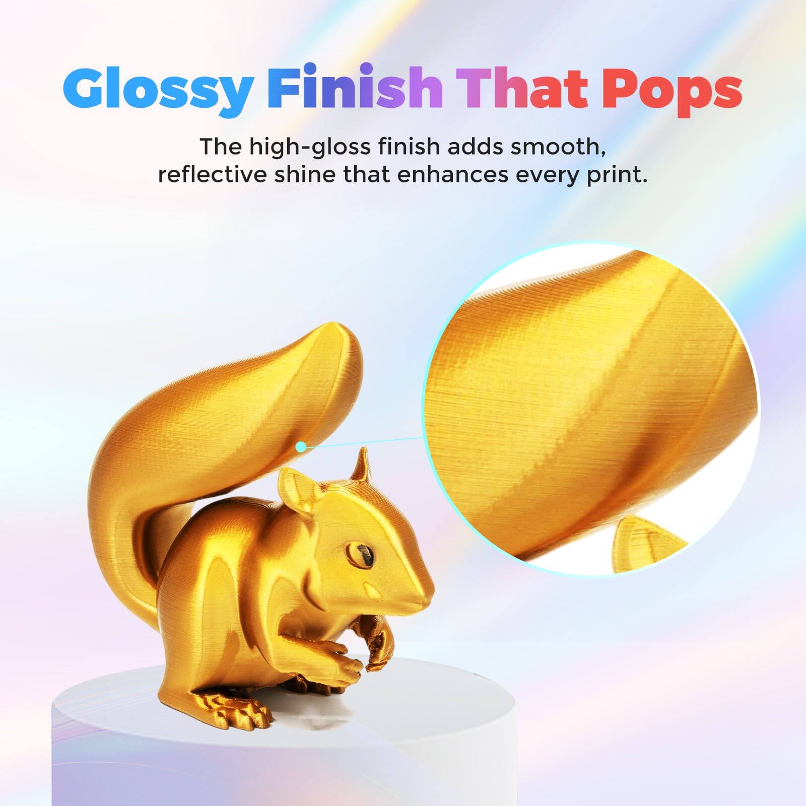 Glossy Finish That Pops

The high-gloss finish adds smooth, reflective shine that enhances every print.
