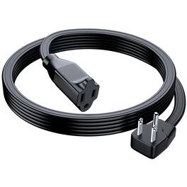 Maximm - Extension Cord Heavy Duty (6 Ft) Flat Wire 3-Prong Flat Plug, 14 AWG Power Cord - UL Certified - Black