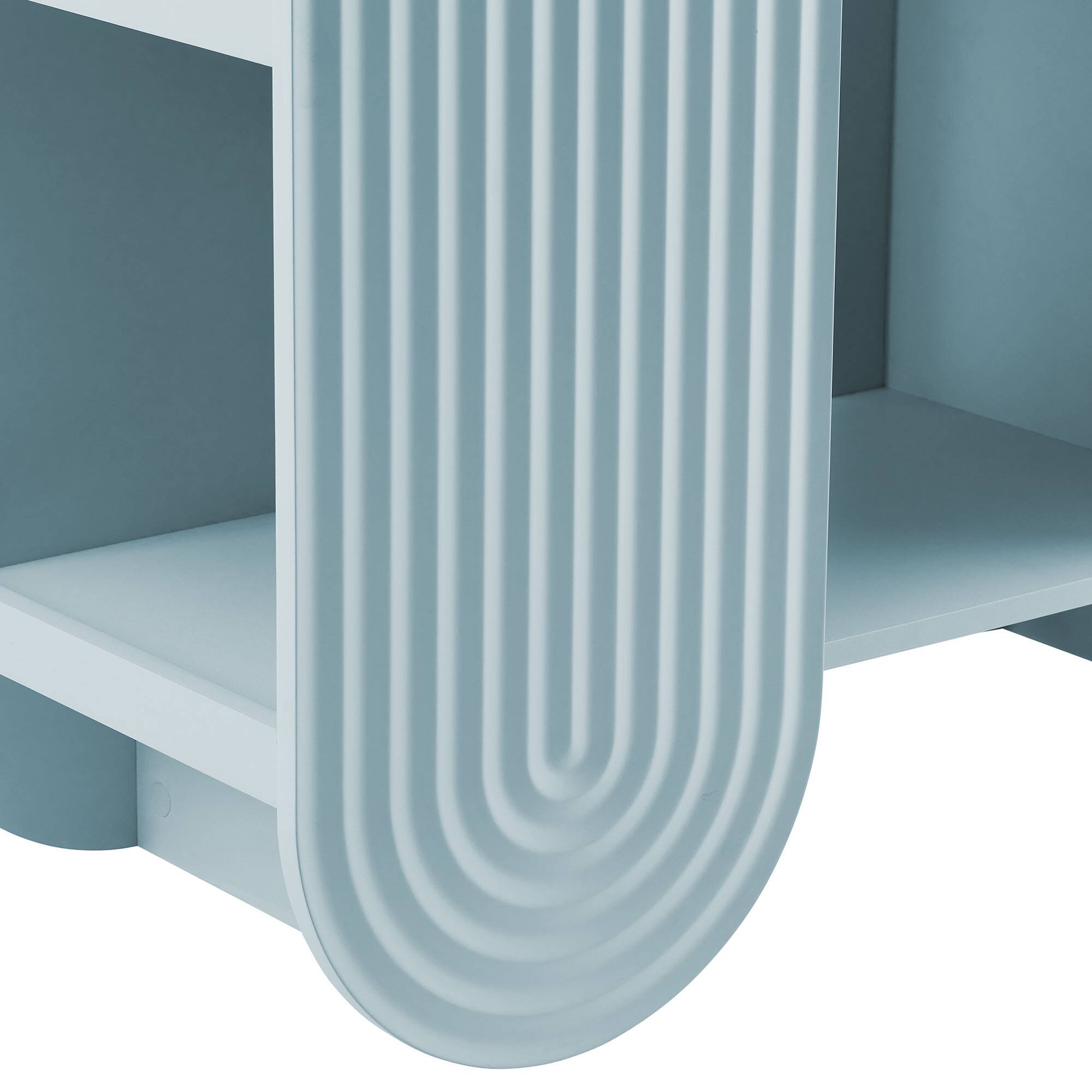 Alt View 5. Modway - Daydream 58" Arched Bookshelf by Modway - Light Blue.