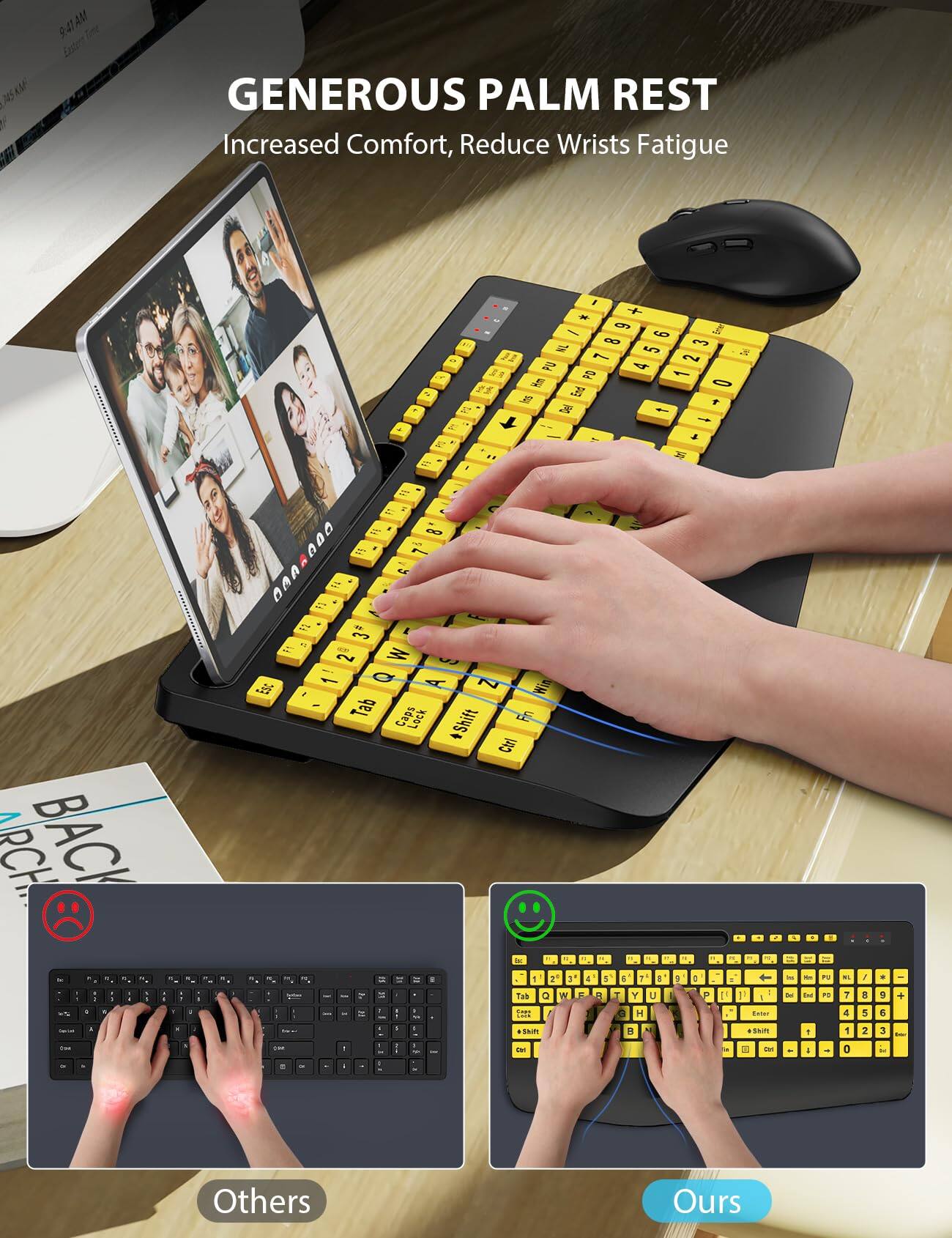 GENEROUS PALM REST  
Increased Comfort, Reduce Wrists Fatigue

RCH. BACK - to of 1 : 0 . , 8 in

Y
Y
1
1
.
, ** + 6 - 9 8 3 5 & 7 2 PU 4 PD 1 0 End f Del 1 a $ 2% = IT  8 F5 DDDDDDD   F2 .. 3 2 1 Q A Z Win Tab Caps Lock Fn +Shift Ctrl 2 1 x L TO 1 2 3 1 5 6 : 1 1 0 in Whe # A 1 VITAL 2 Tab Q N E 8 T Y U 11 1 Del the - & -  = 0 H Inter 1 CARIN

ru DE
ML 7 4
 8 5
. 9 G
+
&
.
,
1
35.20
8
+Shift
:
1
2
3
-
than
A
100
:
1
I
1 -
100
a
CH

-
0
M
=
12
:
1
