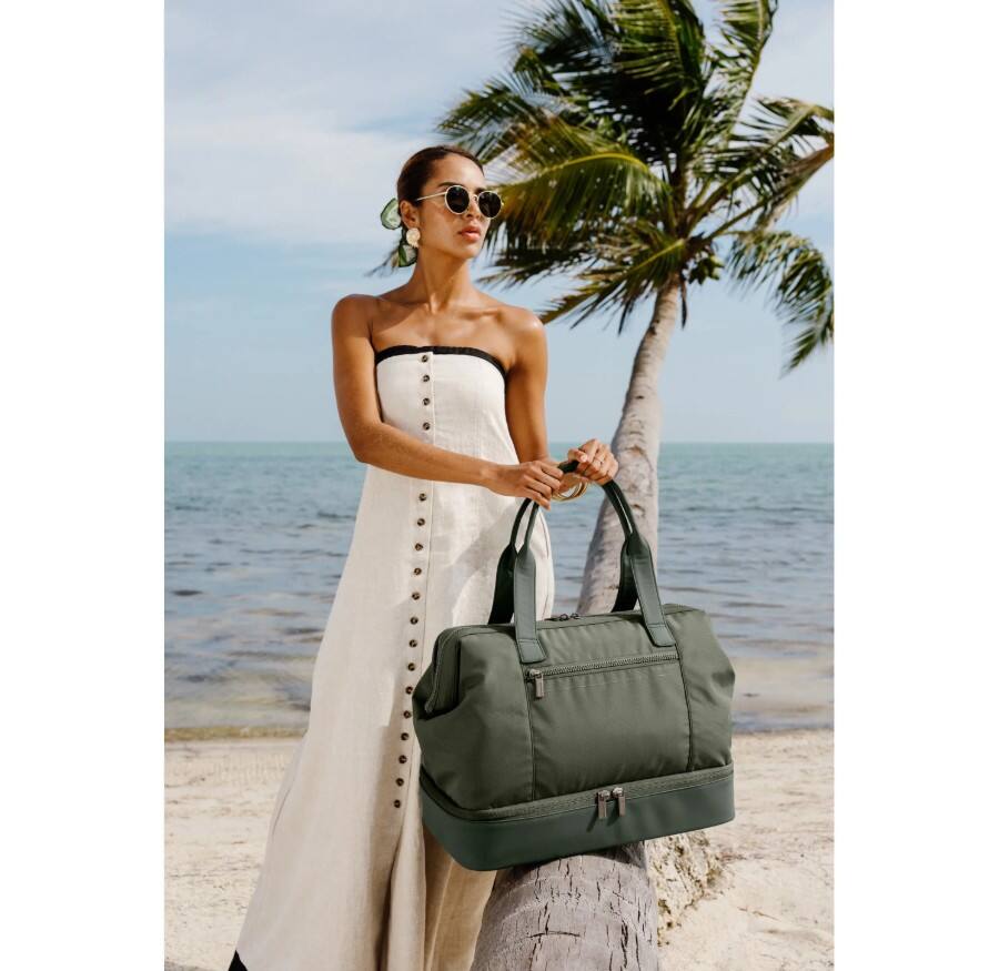 Alt View 3. Samsonite - Better Than Basic Drop Bottom Weekender Duffle Bag - OLIVE.
