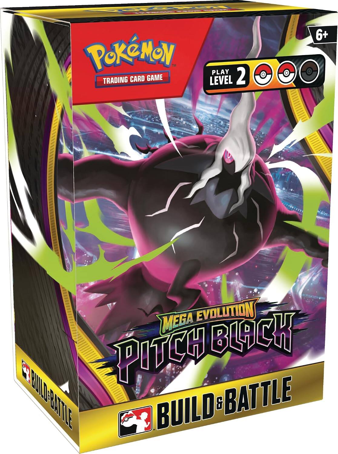 Pokémon Trading Card Game Level 2  
6+  
Mega Evolution Pitch Black  
Build & Battle