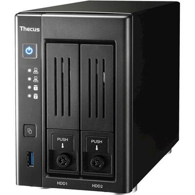 Thecus - Technology N2810PRO 2-bay External Network Storage (NAS) - Black