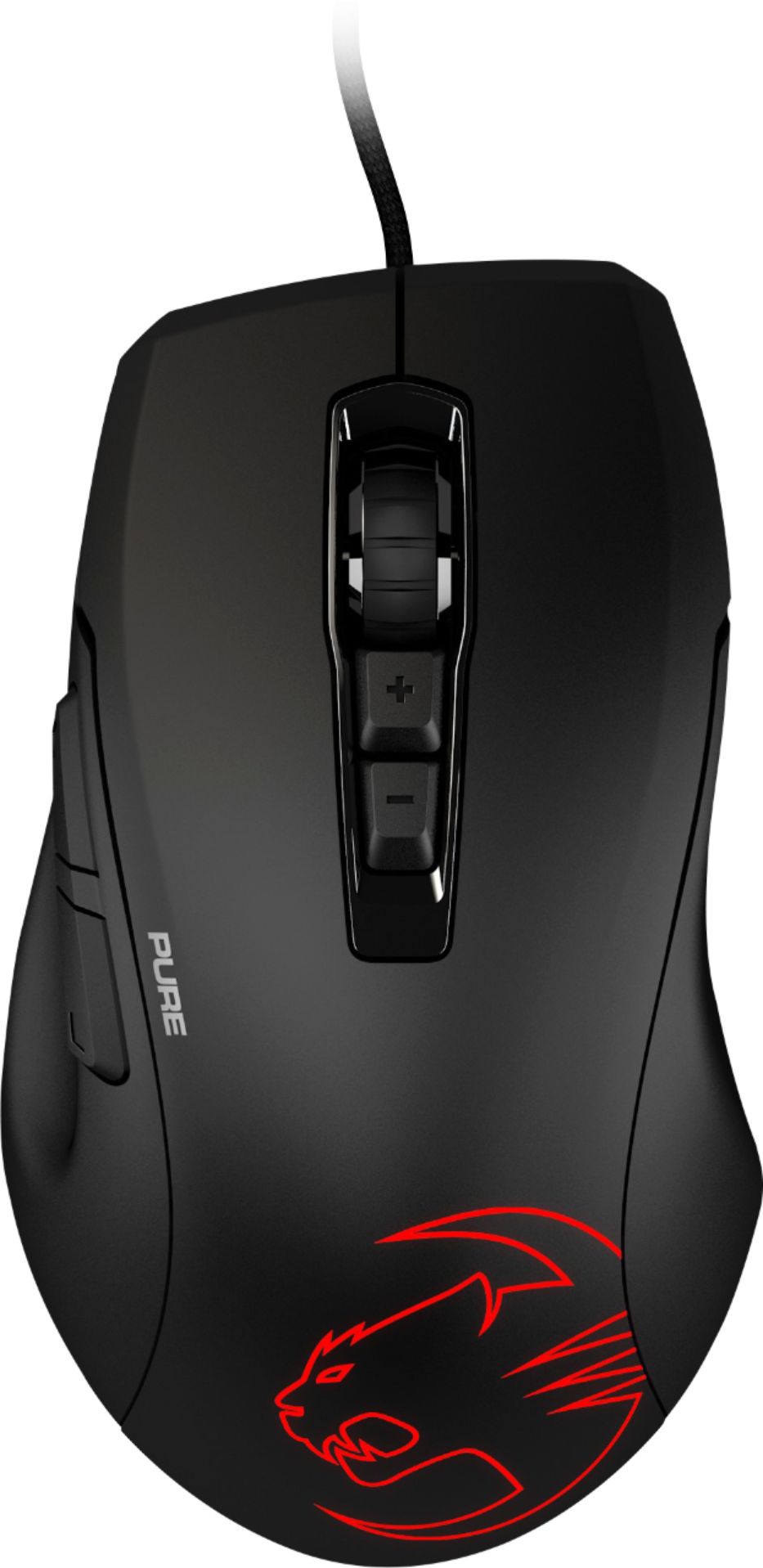 Roccat Kone Pure Owl Eye Wired Optical Gaming Mouse Black Roc 11 725 Best Buy