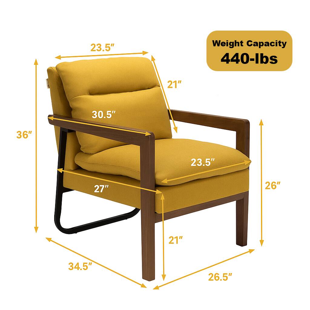 23.5"  
Weight Capacity 440-lbs  
21"  
30.5"  
36"  
23.5"  
27"  
21"  
34.5"  
26"  
26.5"