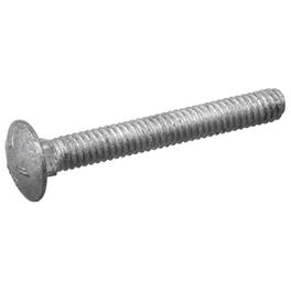 Hillman - Galvanized 1/4 x 6 Inch Carriage Bolts for Wood/Metal Frame, (100 Pack)