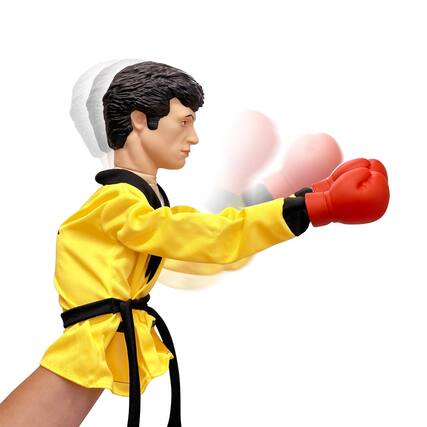 Front. Toynk - Rocky Reachers Rocky Balboa 13-Inch Boxing Puppet Toy | Toynk Exclusive - Yellow.