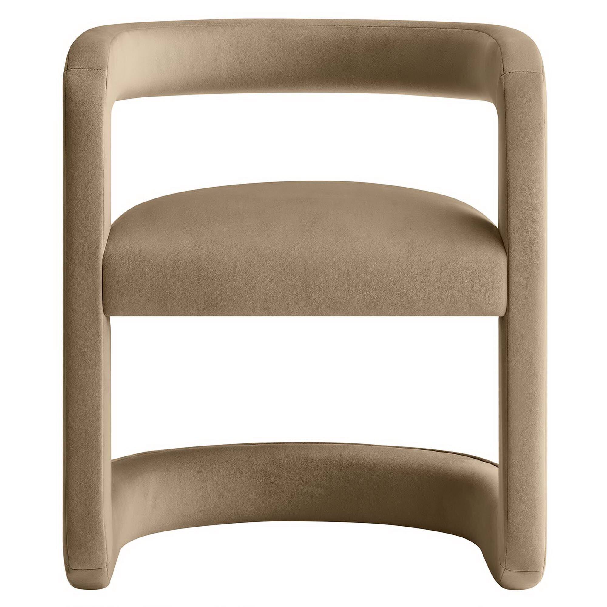 Alt View 5. Modway - Winslow Performance Velvet Barrel Accent Chair by Modway - Taupe.