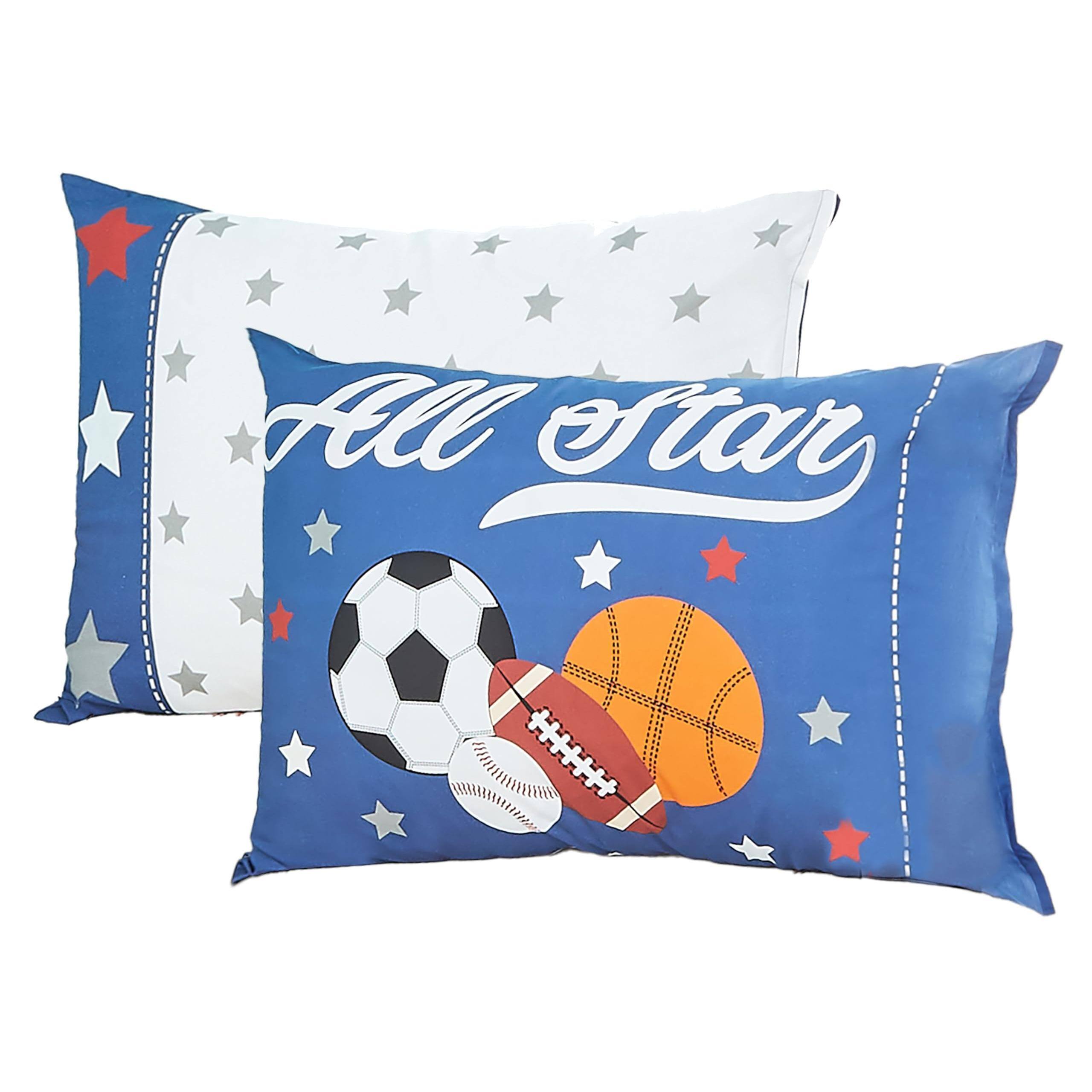 Jungle Sports 100% Cotton 2pk Pillowcase Set