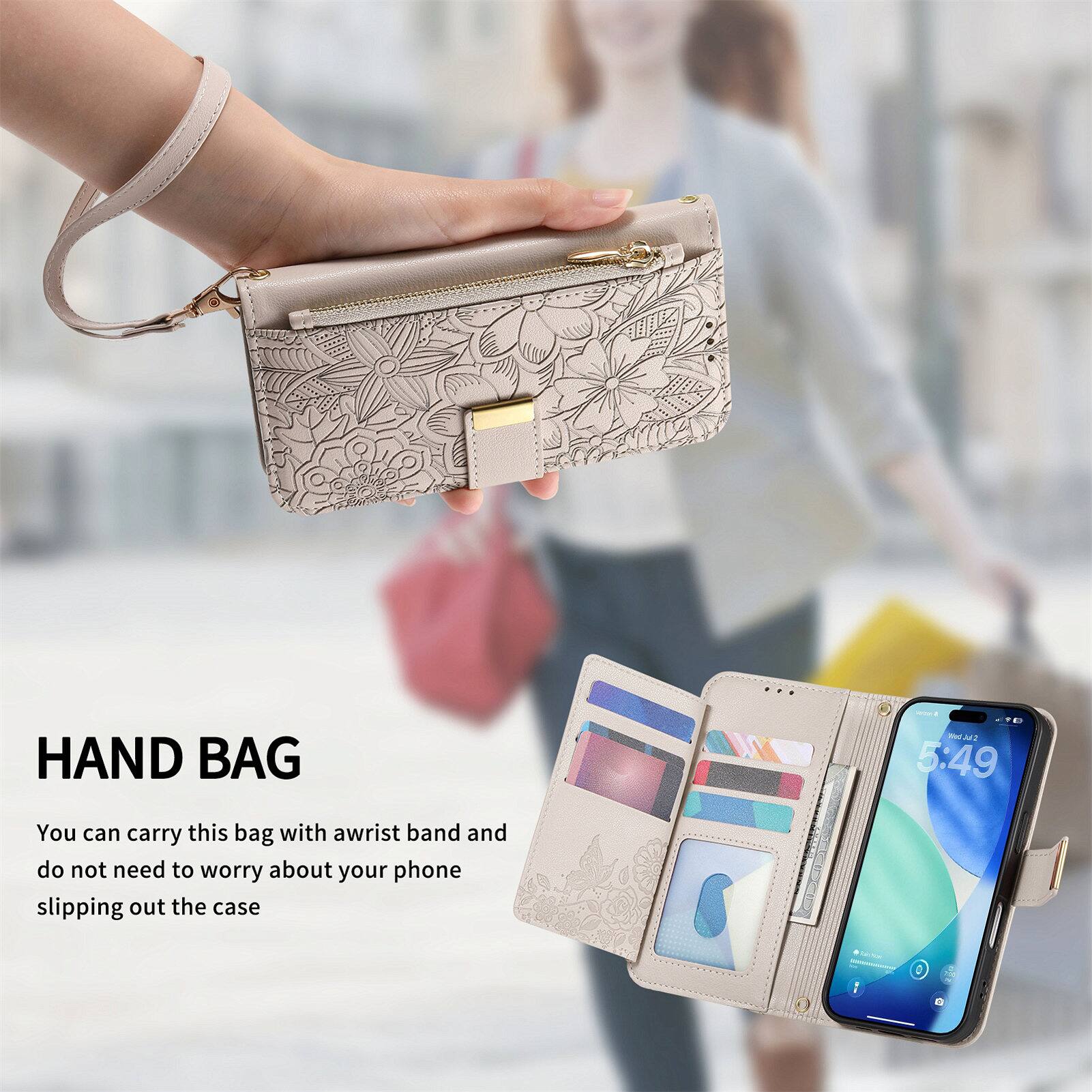 HAND BAG

You can carry this bag with a wrist band and do not need to worry about your phone slipping out the case