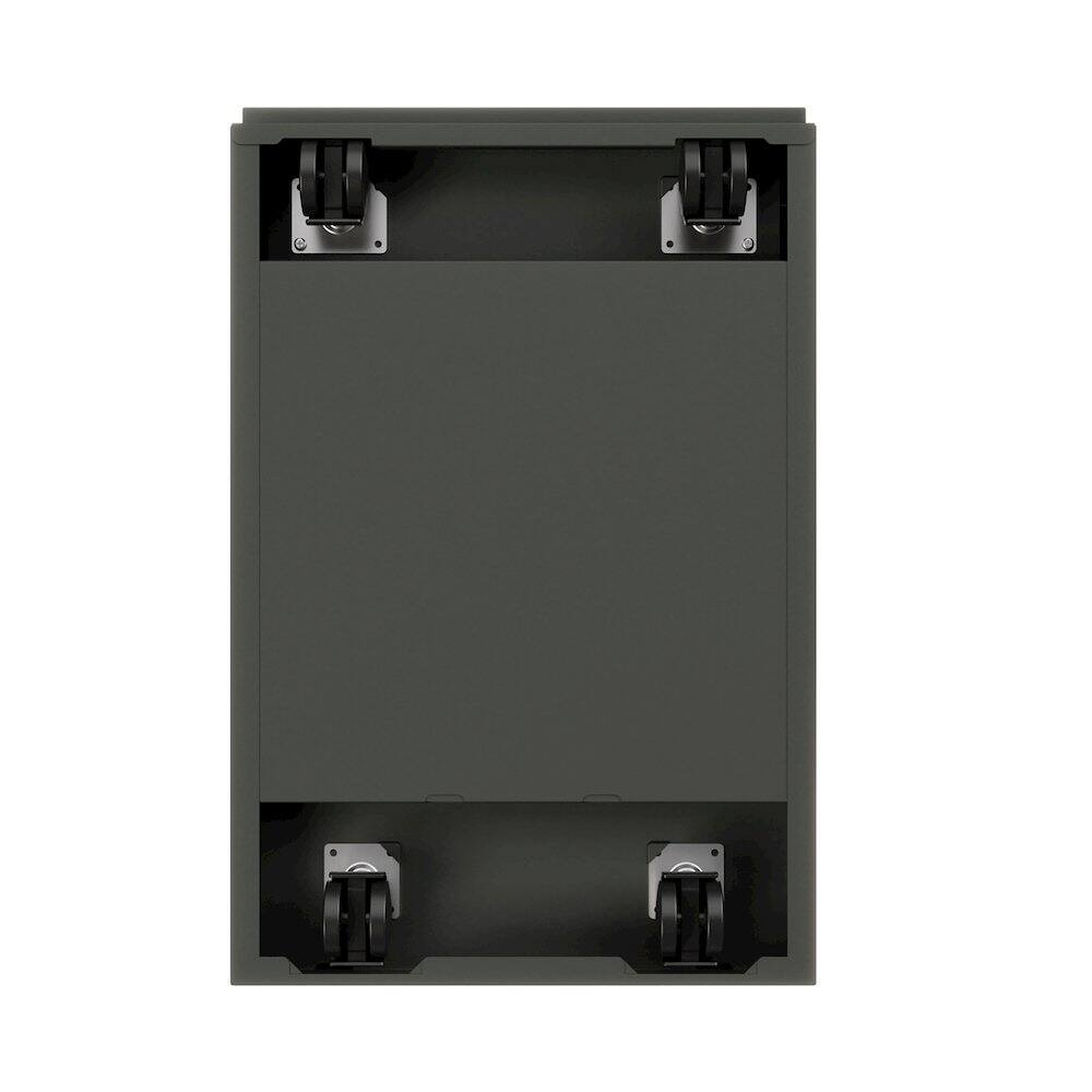 Alt View 3. Hirsh - Hirsh 20" Deep Mobile Pedestal File Cabinet 2 Drawer Box-File, Charcoal - Gray.