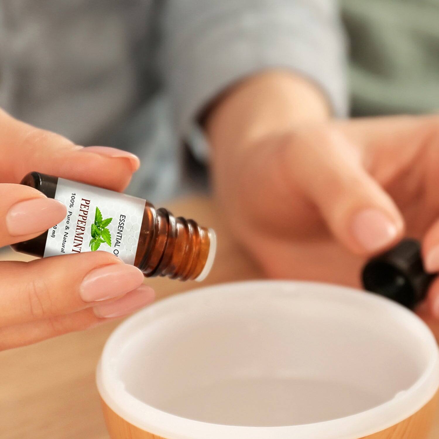 100% Pure 10ml) dF Natural & PEPPERMINT ESSENTIAL O