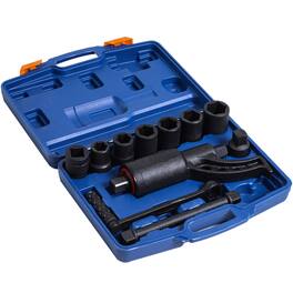 APRILSOUL - 5000 NM Torque Multiplier Lug Nut Wrench 7 Socket Set Heavy Duty Steel - Blue