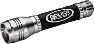 Police Security - 1800 Lumen Elite LED Flashlight - Silver - Front_Zoom
