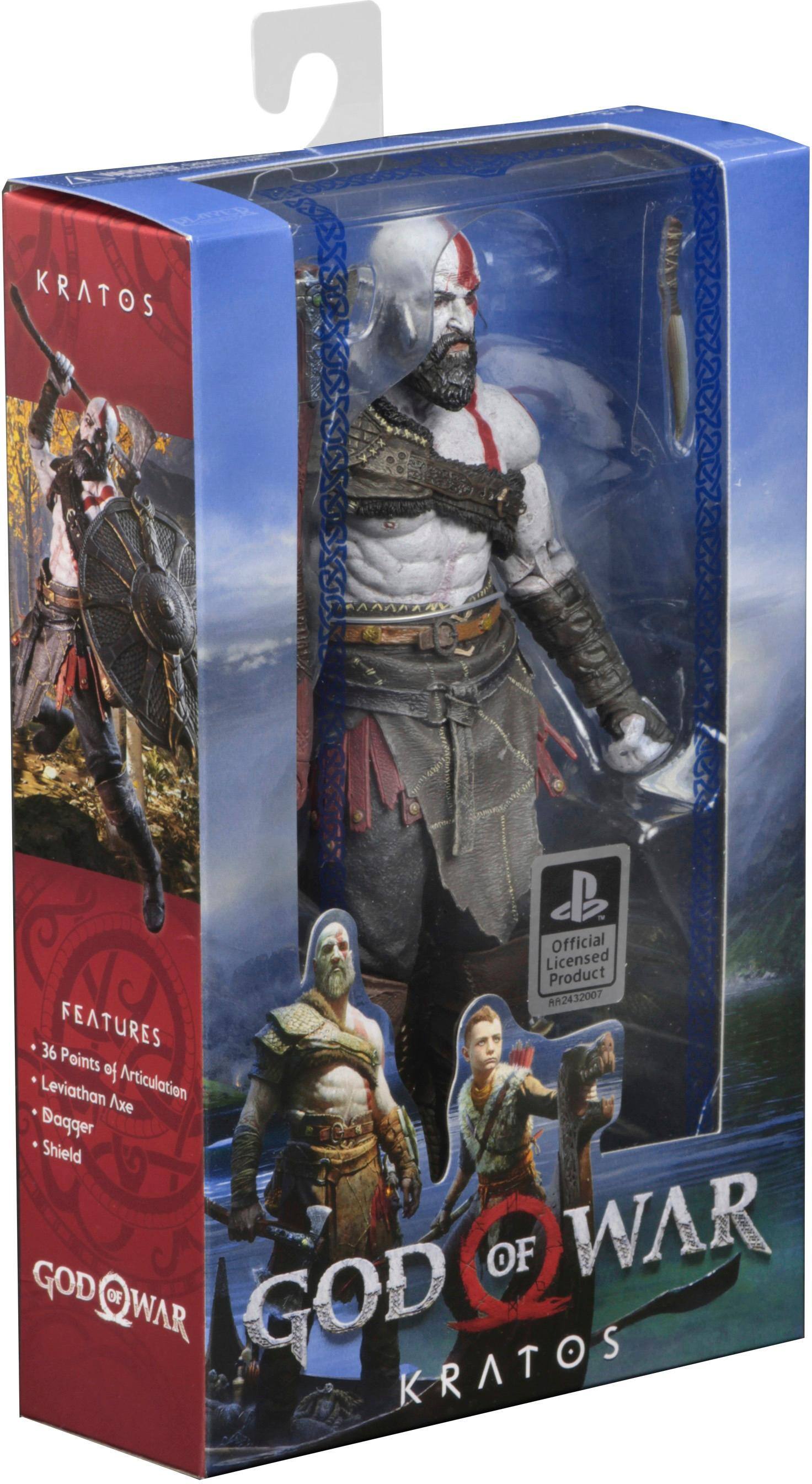 NECA God of War (2018): Kratos 7 Figure White, Red 49323 - Best Buy