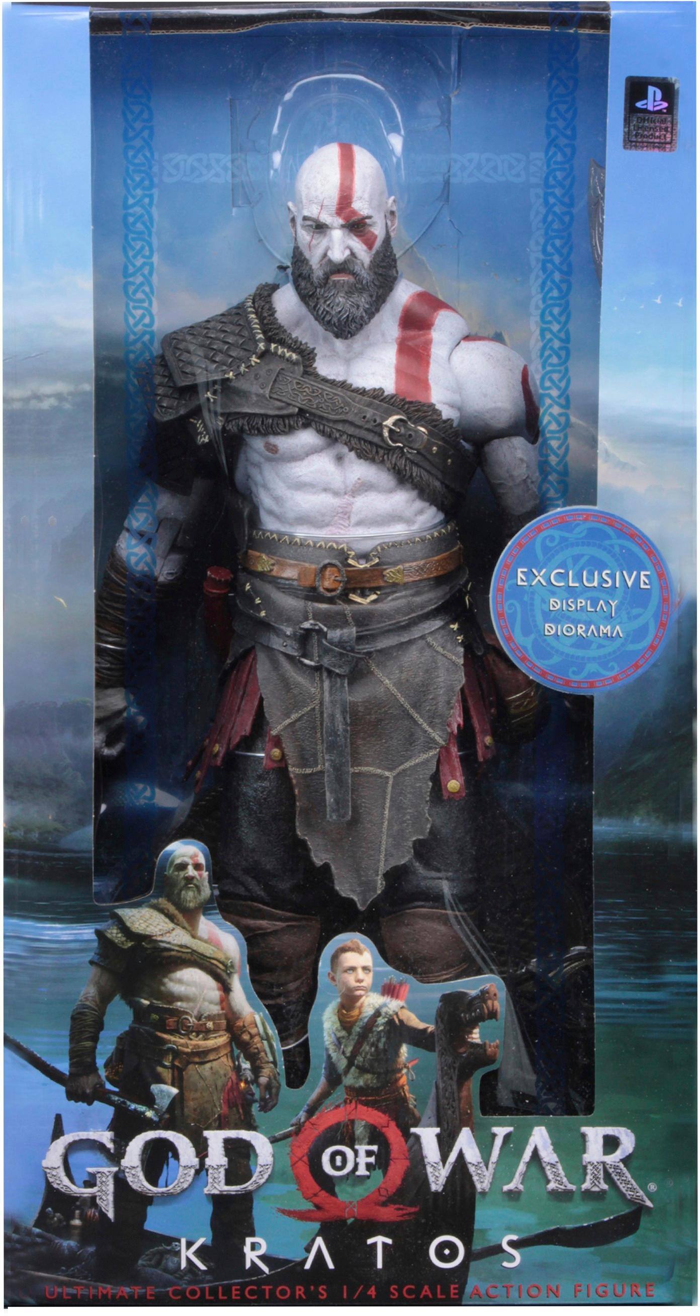 NECA God of War (2018): Kratos 7 Figure White, Red 49323 - Best Buy