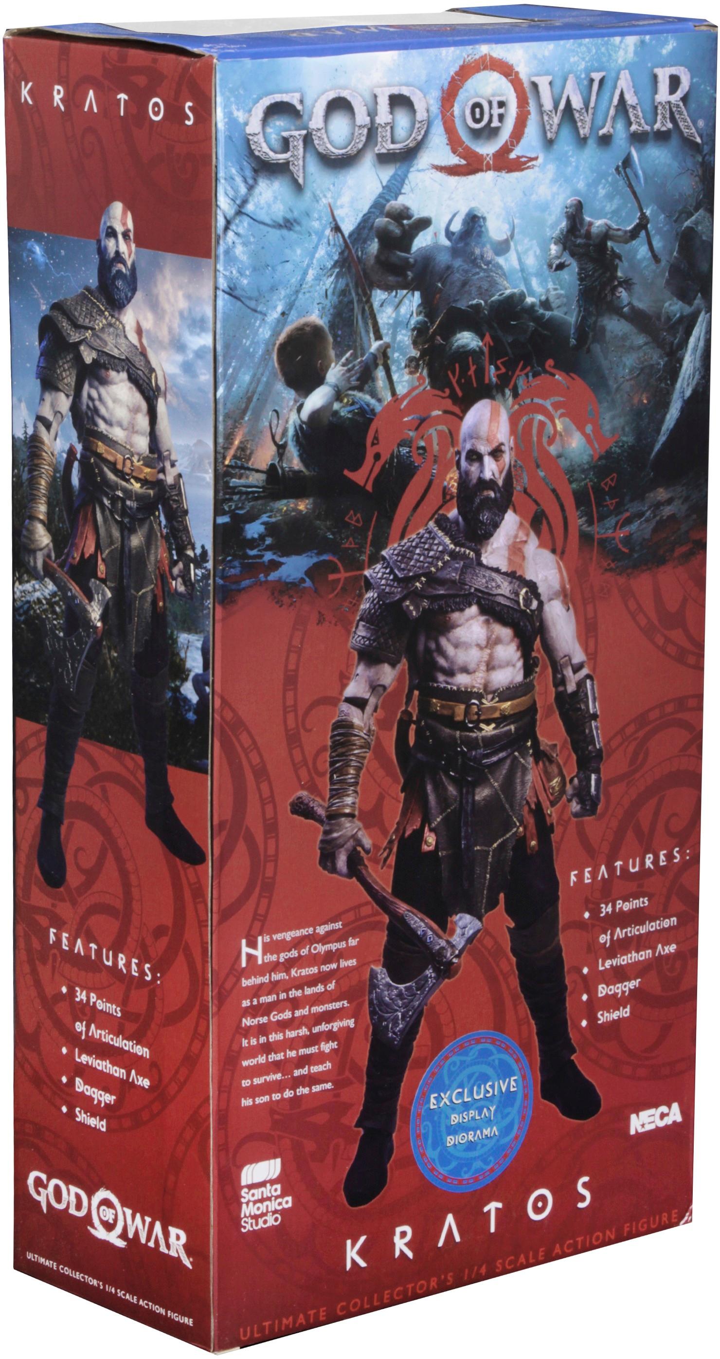 Open Box NECA - God of War 2018 - 1/4 Scale Action Figure - Kratos -  Olympus 17