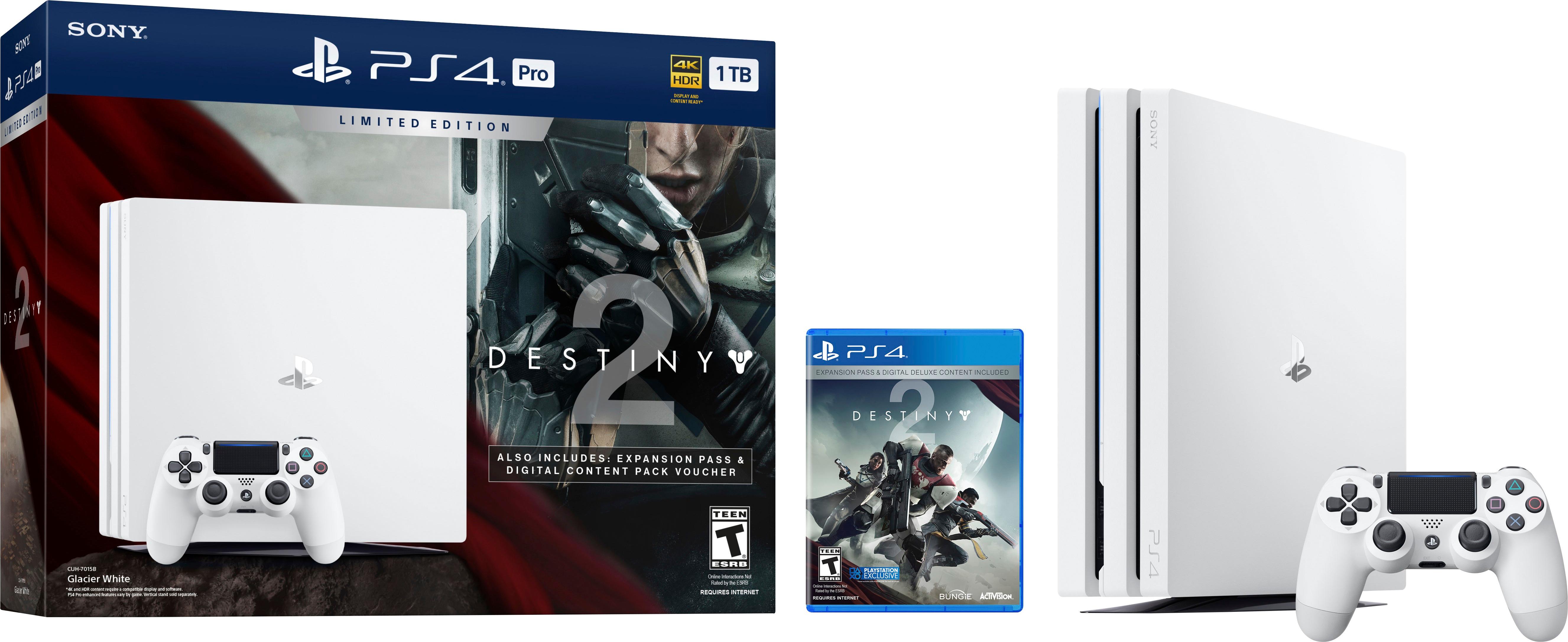 Best Buy: Sony PlayStation 4 Pro 1TB Limited Edition Destiny 2 Console  Bundle White 3002210