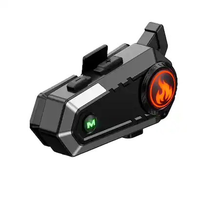 Front. Cluzine - Motorcycle Helmet Bluetooth Headset Headphones, 500M 2-Way Intercom, CVC Noise Cancel, 24H Playtime.