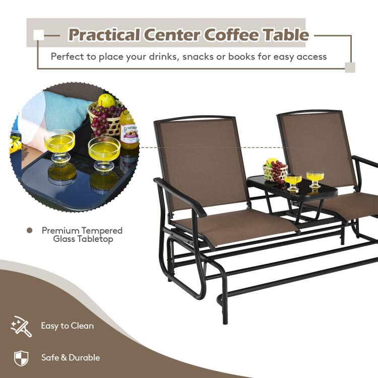 Practical Center Coffee Table  
Perfect to place your drinks, snacks or books for easy access  

- Premium Tempered Glass Tabletop  
- Easy to Clean  
- Safe & Durable