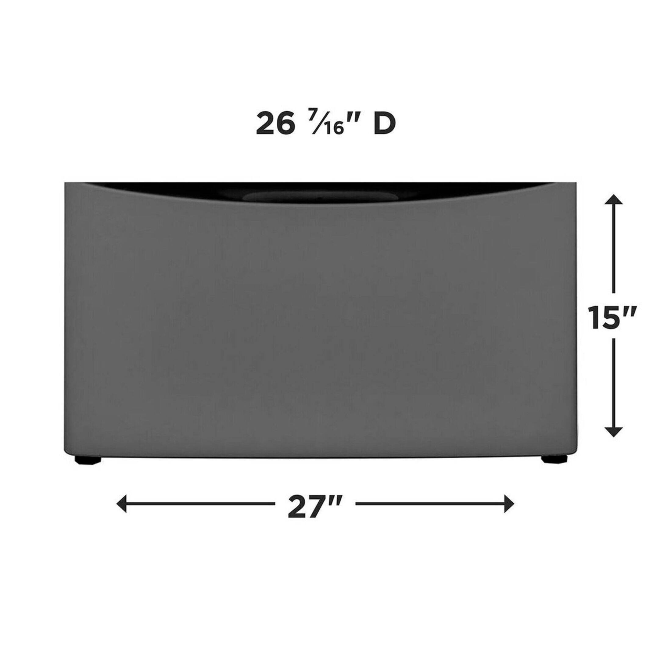 26 7/16" D x 15" H x 27" W