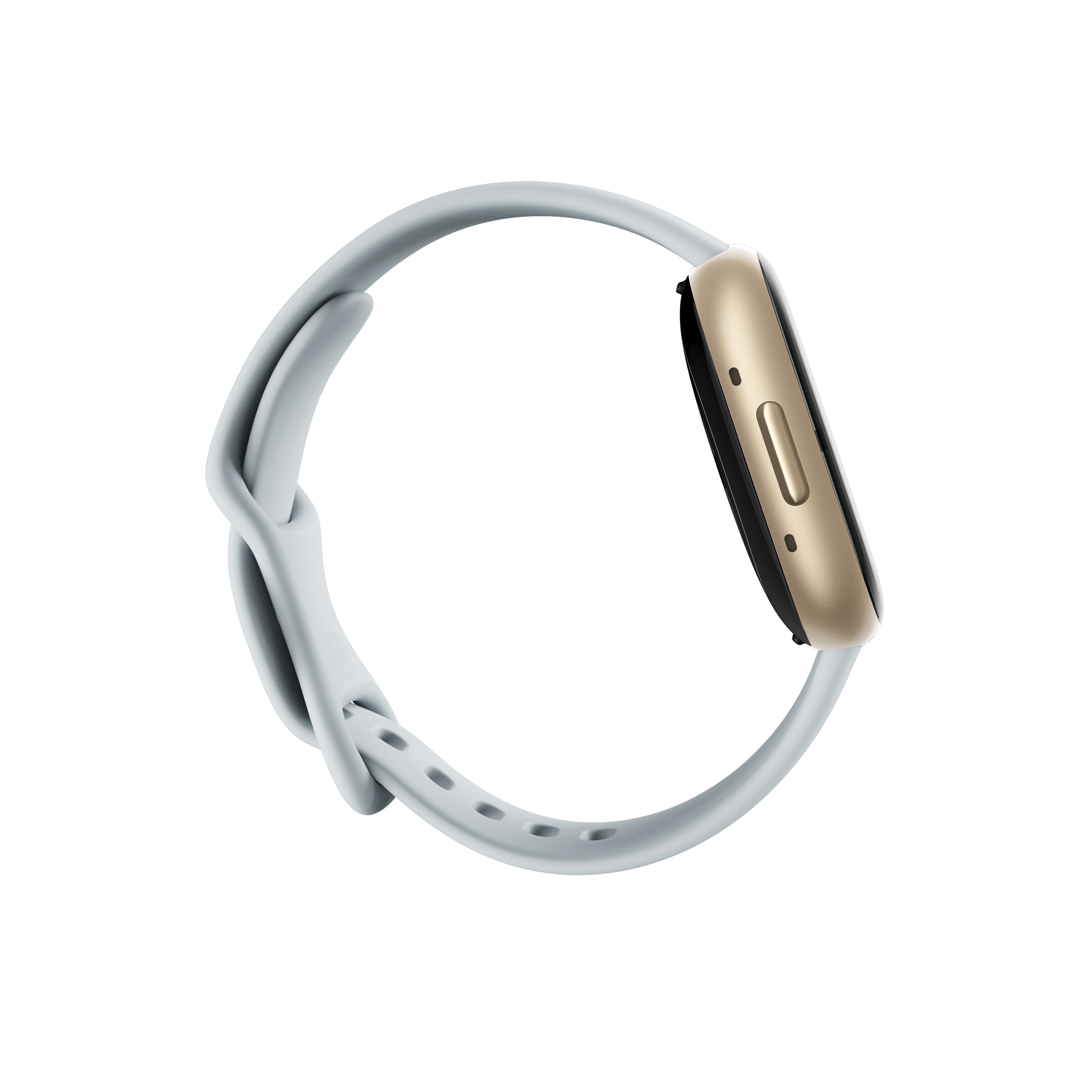Back. Google - Fitbit Sense 2 Advanced Health Smartwatch - Works with Android and iOS - Pale Gold.