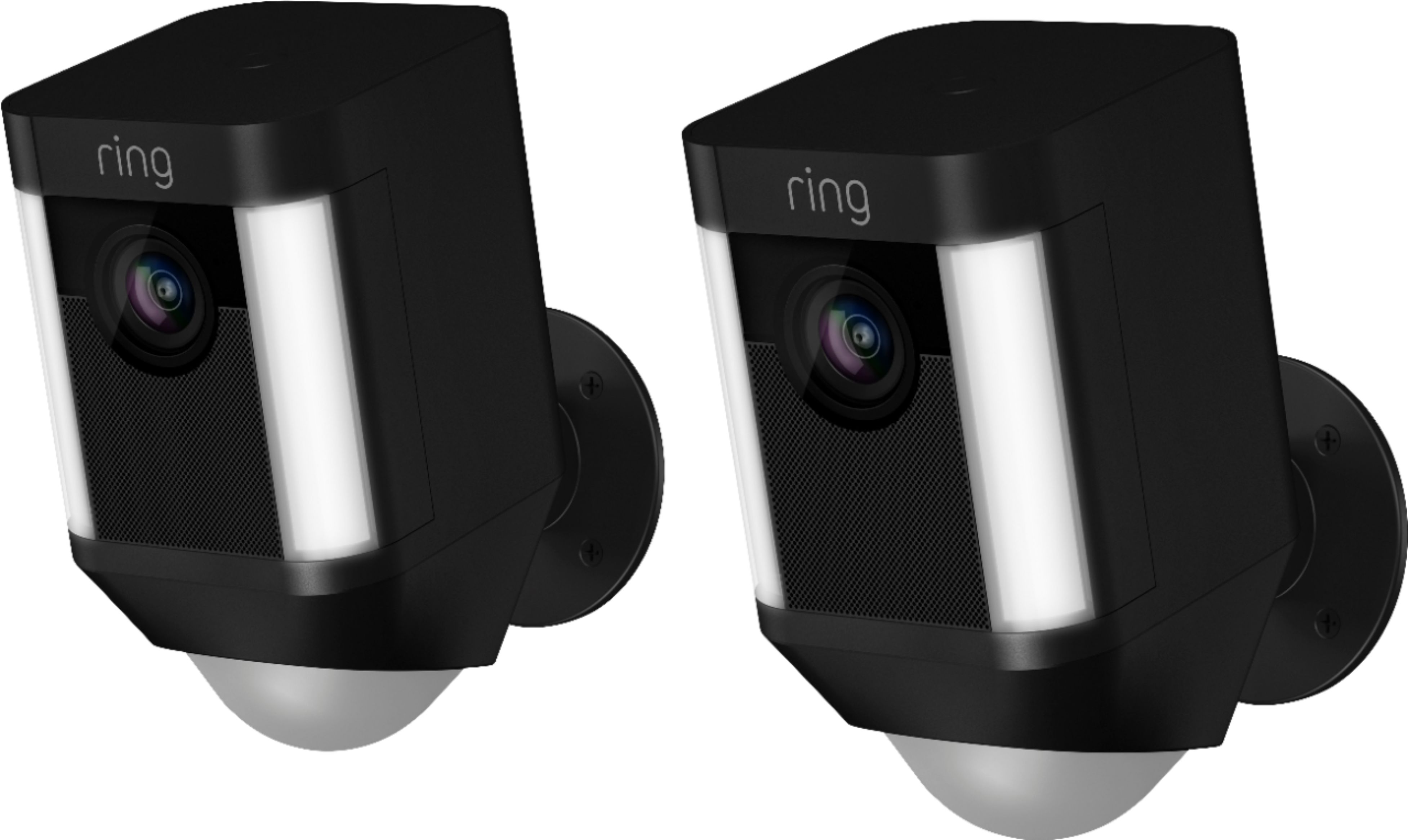 Angle View: Ring - Spotlight Cam Wire-free 2-Pack - Black