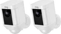Front Zoom. Ring - Spotlight Cam Wire-free 2-Pack - White.