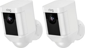Ring - Spotlight Cam Wire-free 2-Pack - White - Front_Zoom