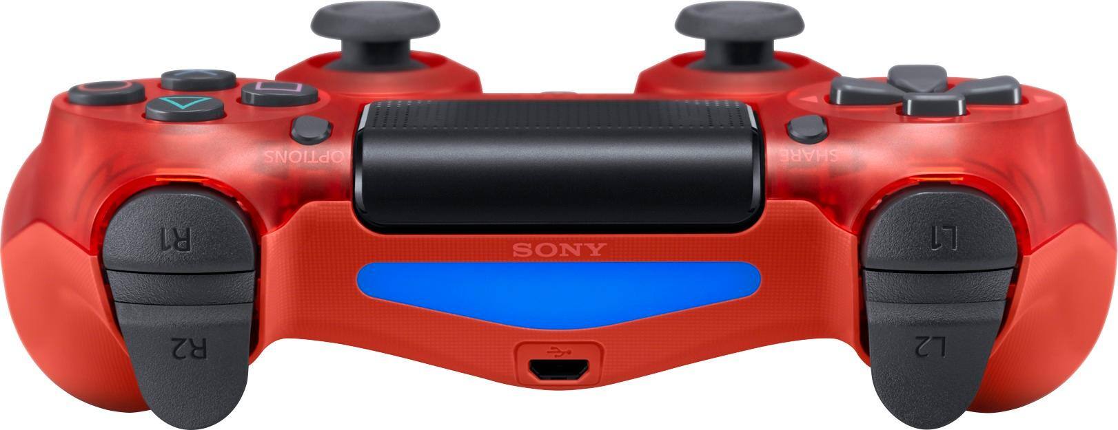 Alt View 12. Sony - DualShock 4 Wireless Controller for PlayStation 4 - Red Crystal.