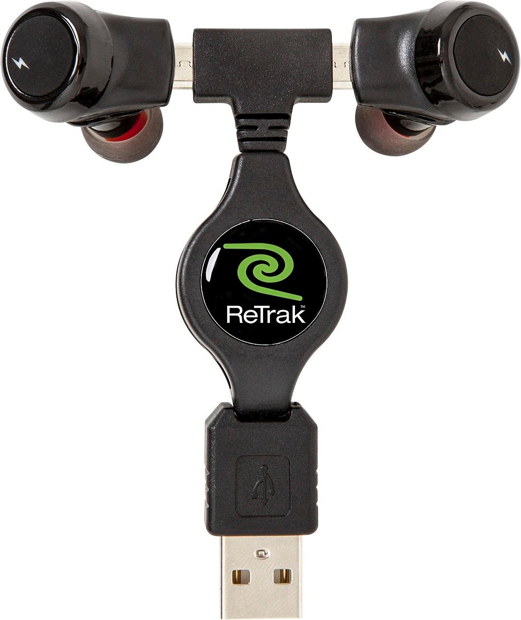 Left View: ReTrak - ReTrack Remixd True Wireless In-Ear Headphones - Black