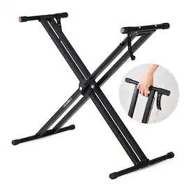 5 CORE - Keyboard Stand Height Adjustable One Hand Trigger Quick Release Portable Key Board DJ Stands