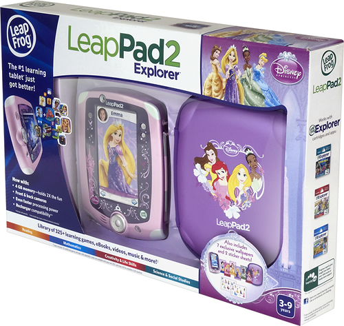 Leap Frog Leapfrog LeapPad2 Explorer Disney Pink Kids Toy Tablet 