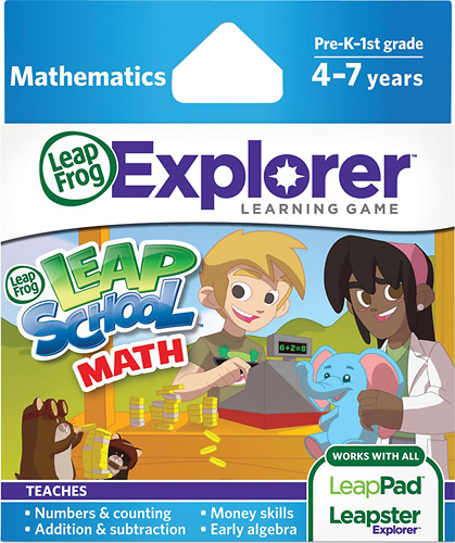 LeapFrog LEAP SCHOOL MATH Game Cartridge For Leapster Explorer LeapPad 