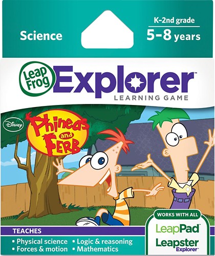 LeapFrog Disney Phineas and Ferb Explorer Learning Game Untested for sale online 