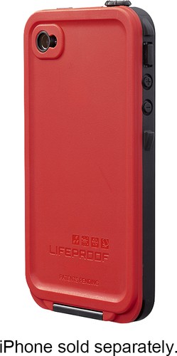  LifeProof - Case for Apple® iPhone® 4 and 4S - Red